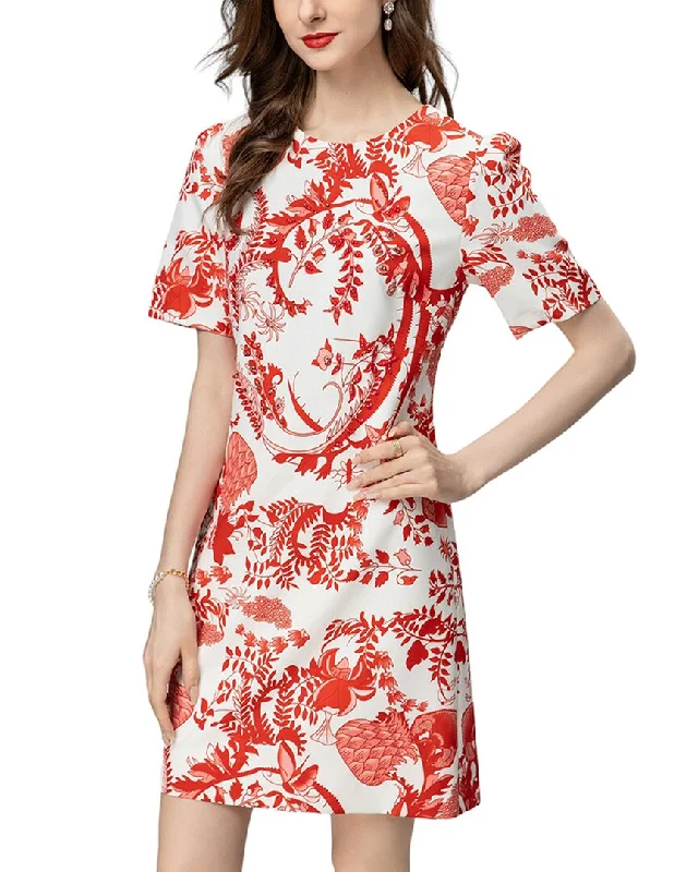 Women's Stylish Vacation Attire Vibrant Prints BURRYCO Midi Dress