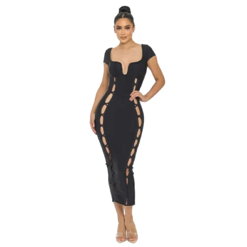 Women's Party Clothes Subtle Sophistication Bandage Midi Dress