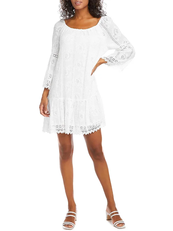 Timeless Women's Outfit Nordic Minimalist Home Look Womens Lace Mini Mini Dress