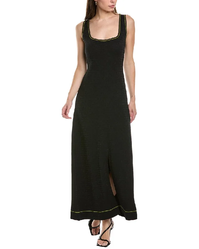 Women's Active Clothing Vintage Look GANNI Jacquard Jersey Maxi Dress