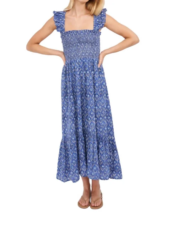 Women's Clothing For Work Limited - Edition Drops Sasco Midi Dress Jetties In Blue