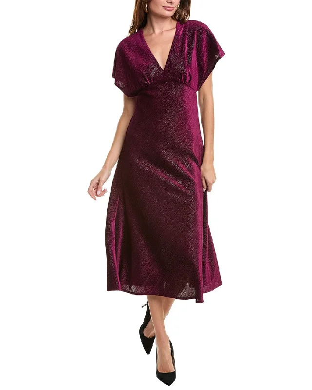 Women's Apparel Nordic Minimalist Home Look Taylor Velvet Midi Dress