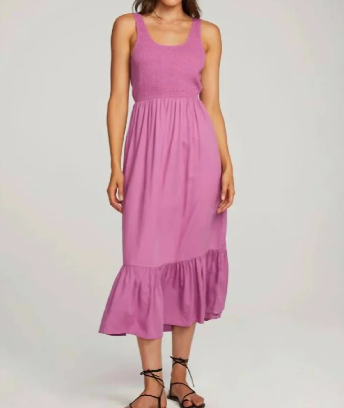 Women's Wedding Apparel Minimalist Elegant Lily Maxi Dress In Ultra Violet