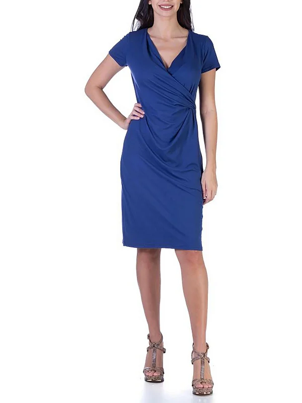 Casual Outfit For Women Luxury Comfort Plus Womens Surplice Gathered Midi Dress