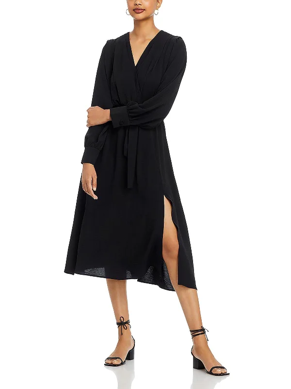 Women's Trendy Outfit Seasonal Trend Womens Wrap Midi Midi Dress