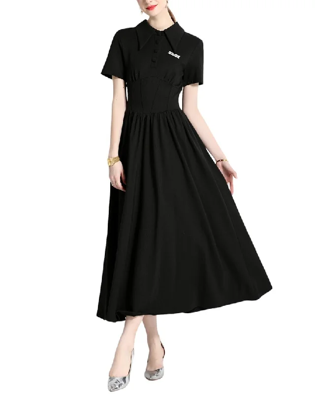 Women's Professional Garments Romantic Detailing KAIMILAN Midi Dress