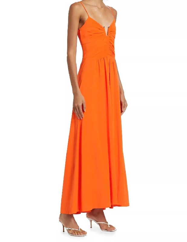 Women's Seasonal Garments Seasonal Trend Francine Midi Dress In Orange