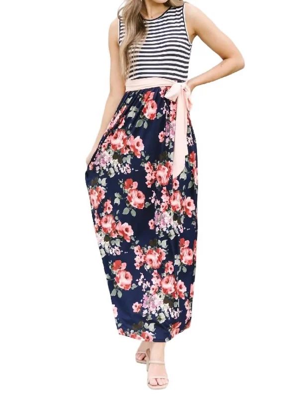 Women's Loungewear Clothes Subtle Sophistication Perfect Twist Maxi Dress In Multi