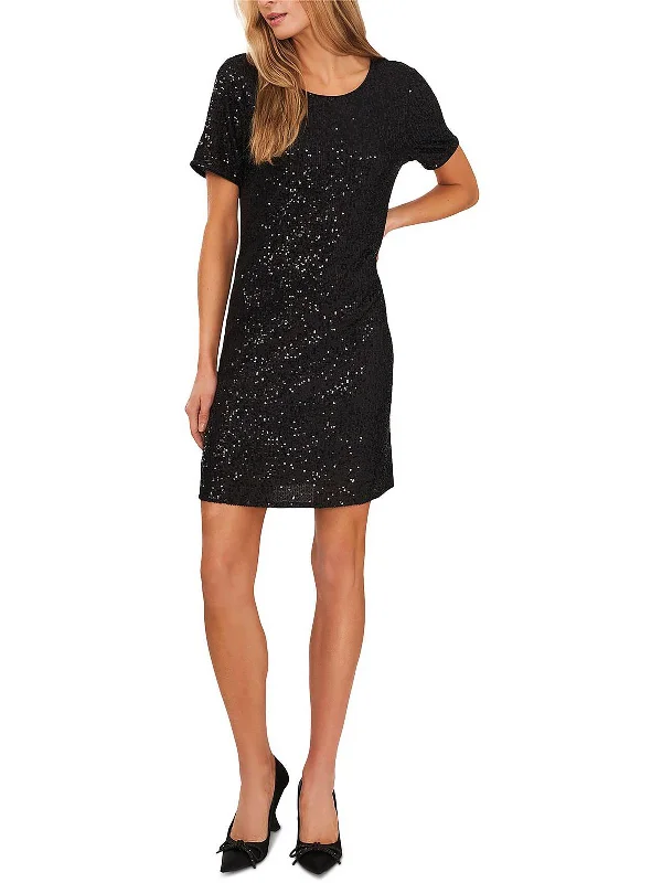 Women's Formal Clothes Soft Textures Womens Sequined Short Mini Dress