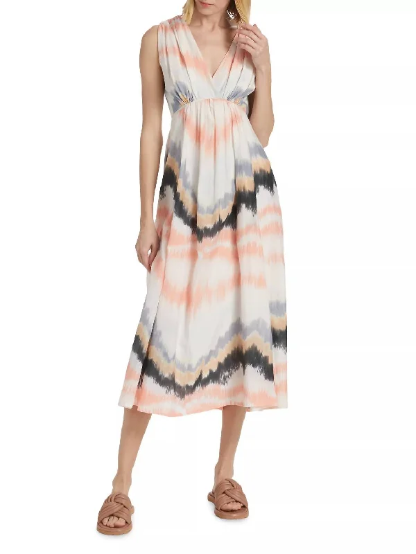 Women's Trendy Clothing Summer Fashion Carranza Maren Midi Dress In Pastel Hue