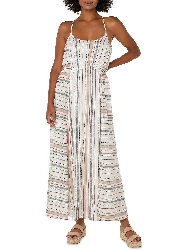 Stylish Clothes For Women Everyday Glamour Womens Striped Lined Maxi Dress