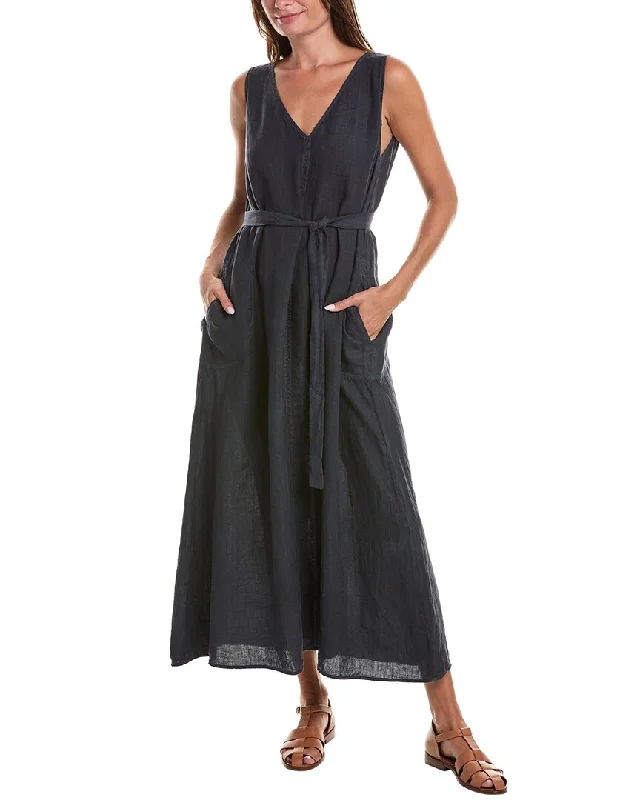 Women's Trendy Outfit Graceful Drape Velvet by Graham & Spencer Acadia Linen Maxi Dress