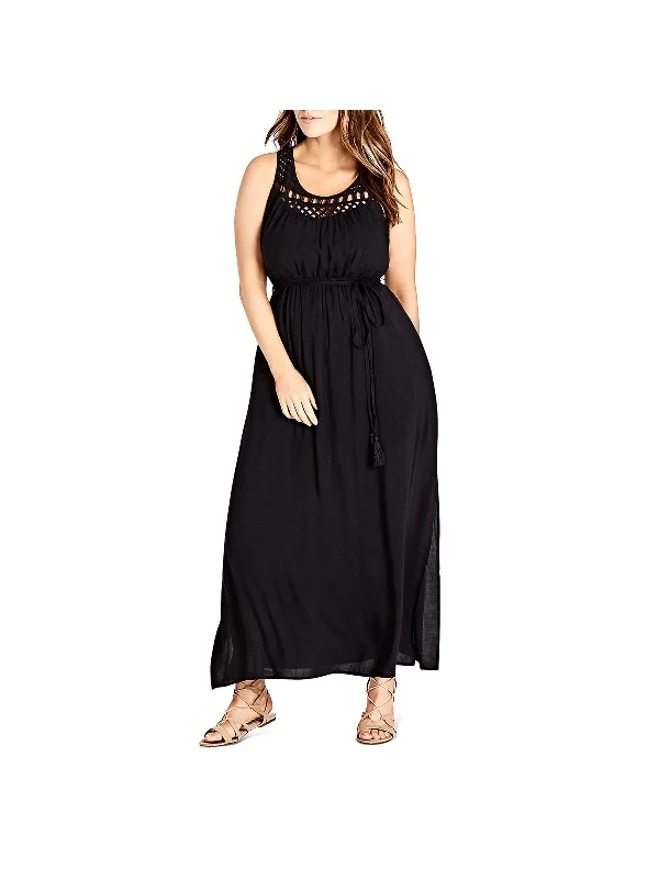 Women's Clothing For Special Occasions Flowing Silhouette Plus Womens Sleeveless Daytime Maxi Dress