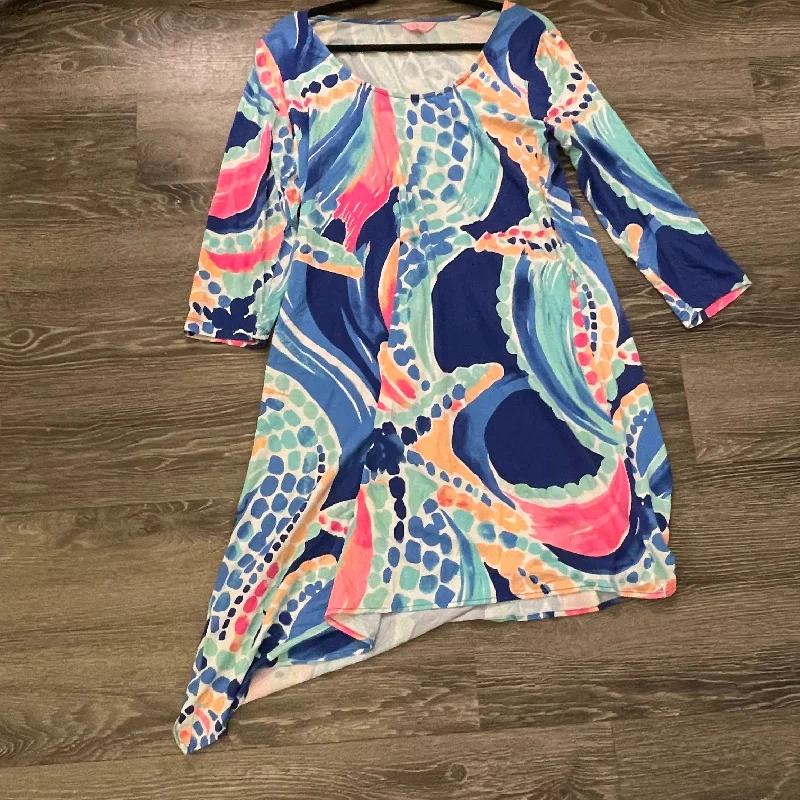 Women's Tailored Outfit Flash Sale Lilly Pulitzer Wave Geo Print Long Sleeve Dress - XL