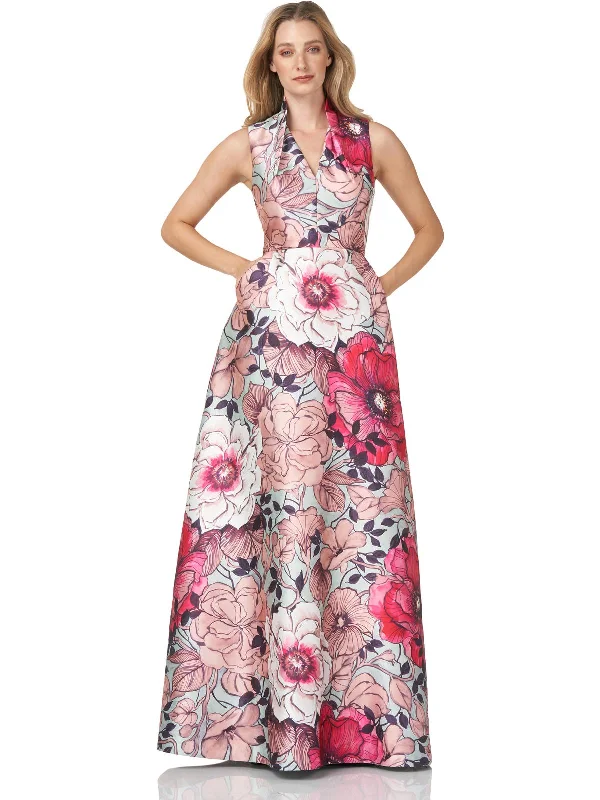 Women's Clothing For Holiday Travel Exquisite Craftsmanship Womens Floral Maxi Evening Dress