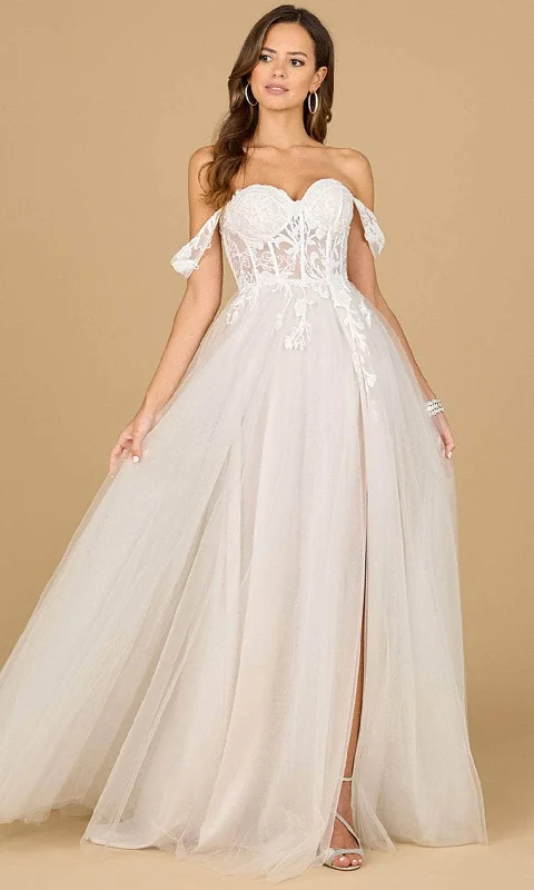 Women's Occasion Wear Apparel Vintage Look Lara Dresses 51114 - Off-Shoulder Wedding Gown