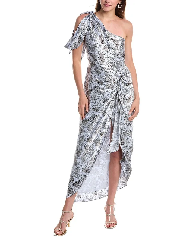 Vintage-Inspired Women's Apparel Summer Fashion Cinq à Sept Gretchen Silk Maxi Dress