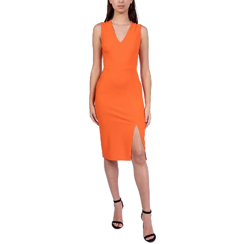 Women's Urban Clothing Bold Silhouette Bee Darlin Womens Juniors Criss-Cross Back Knee-Length Bodycon Dress