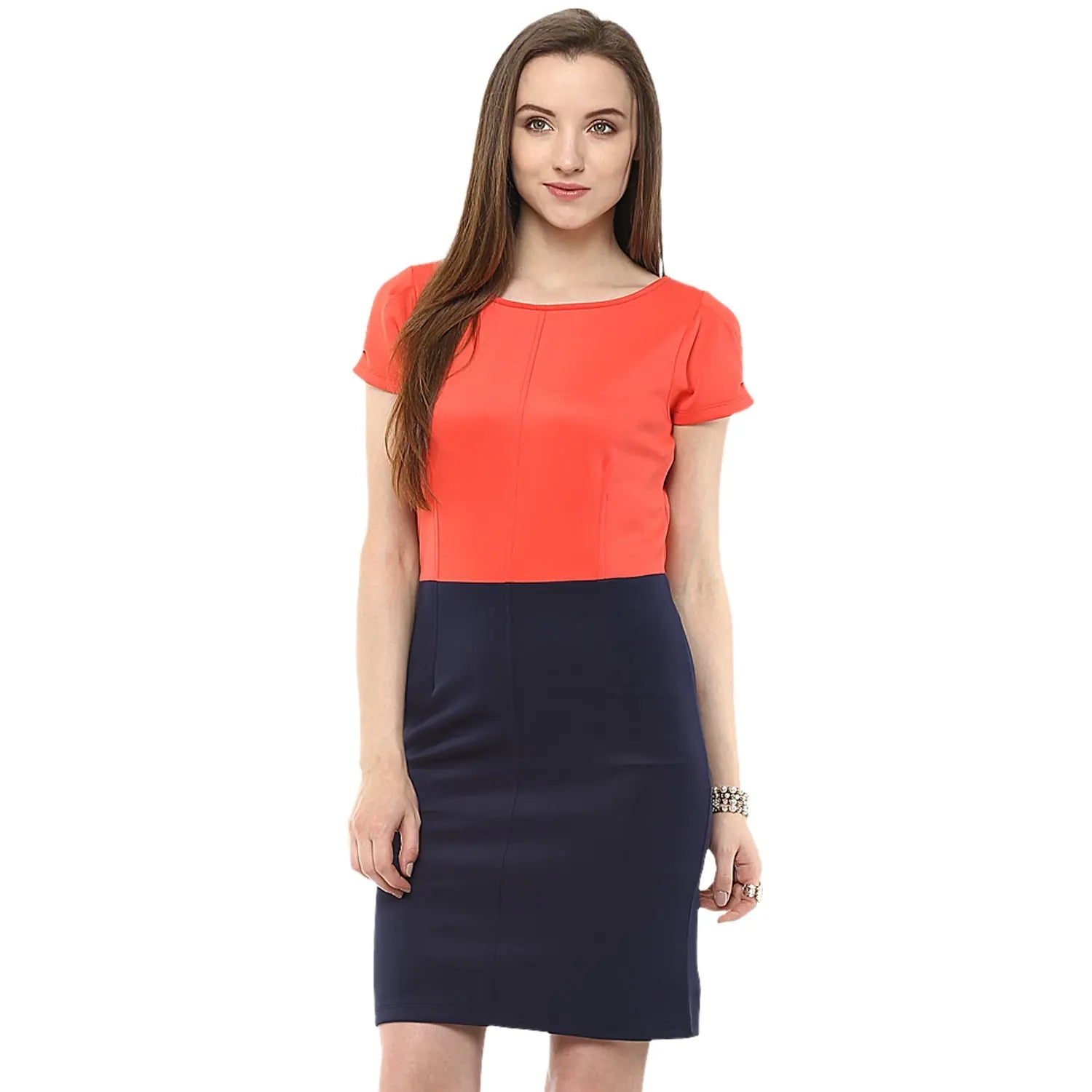 Women's Relaxed Clothes Casual Weekend Relaxed Style Bodycon Color-Block Dress