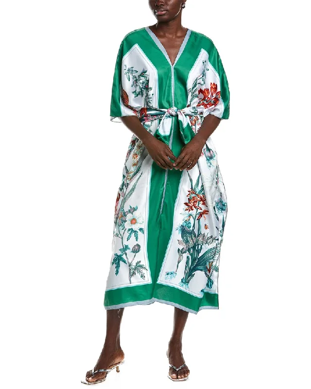 Women's Outerwear Attire Vintage Charm Beulah Caftan Maxi Dress