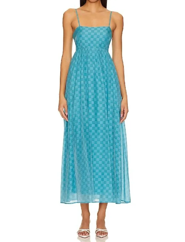 Stylish Women's Garments Seasonal Trend Lucille Maxi Dress In Teal