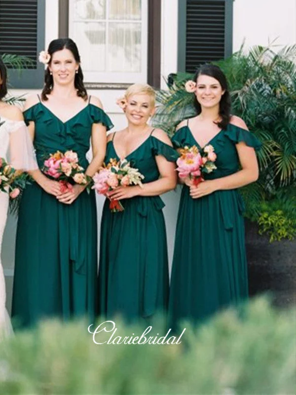 Chic Clothes For Women Modern Romance Off Shoulder Bridesmaid Dresses, Popular Bridesmaid Dresses