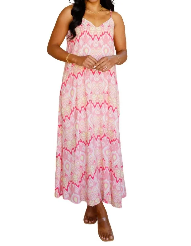 Women's Athleisure Apparel Exquisite Craftsmanship Can't Go Wrong Maxi Dress In Pink