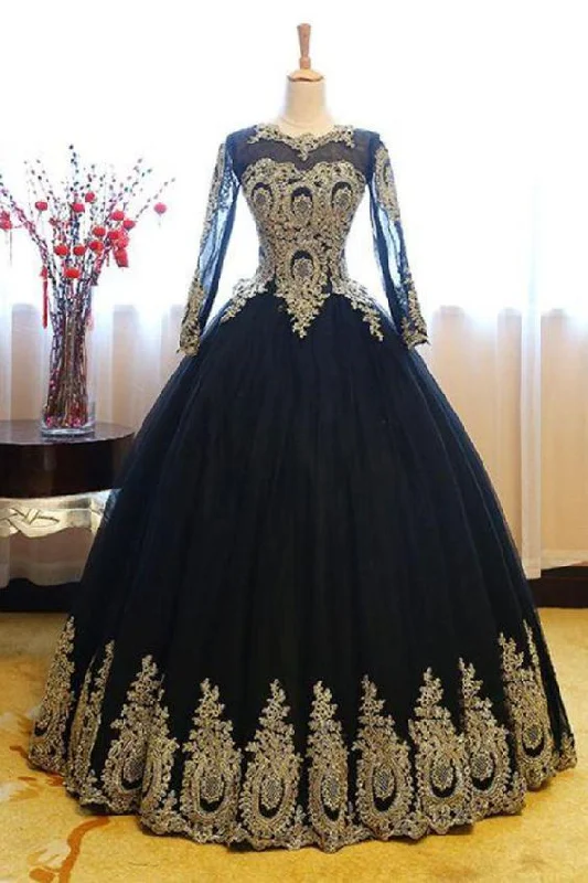 Modern Women's Clothes Feminine Flow Hot Sale Beautiful Prom Dress Black, Prom Dress, Ball Gown Prom Dress, Party Dress Long, Prom Dress With Appliques   cg18746