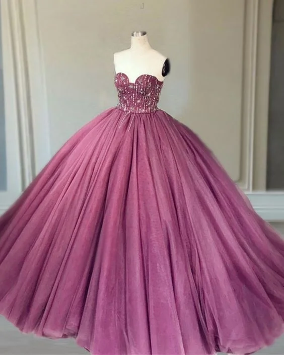 Women's Plus-Size Garments Rustic Countryside Charm Look Gorgeous rose pink ball gown quinceanera dresses for sweet 16 Prom Dresses    cg19182