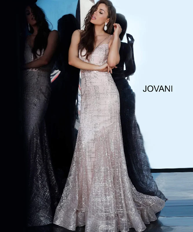 Women's Outerwear Clothing Timeless Elegant Jovani 2388 Long Formal Sequin Dress