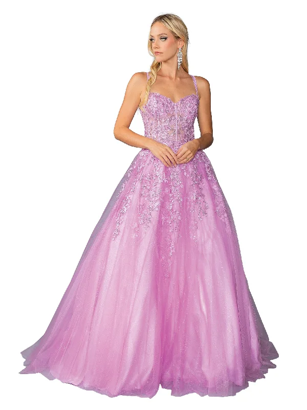 Women's Athletic Garments Exquisite Craftsmanship Lilac Purple Prom Ball Gown: Dancing Queen 4458