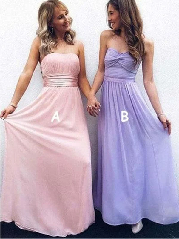 Women's Seasonal Wardrobe Clothing Statement Piece Strapless Bridesmaid Dresses, Fancy Wedding Guest Dresses, Long Bridesmaid Dresses