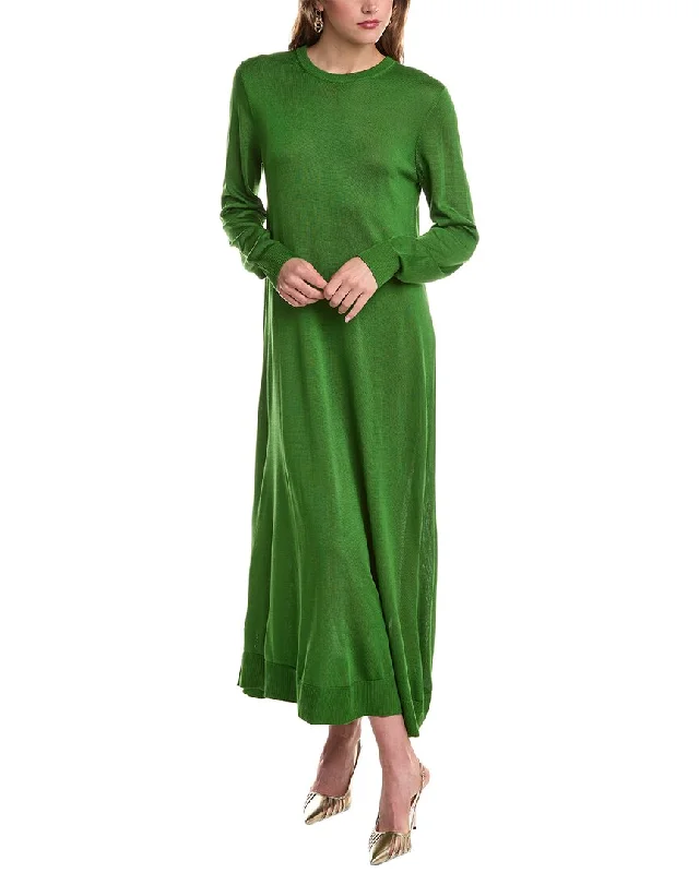 Luxury Women's Clothing Ethnic Cultural Event Wear Michael Kors Collection Silk Midi Dress