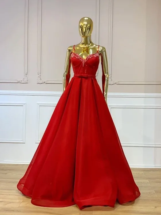 Women's Clothing With Trendy Designs Statement Piece Red Prom Dresses Lace Appliques long gown,   cg18540