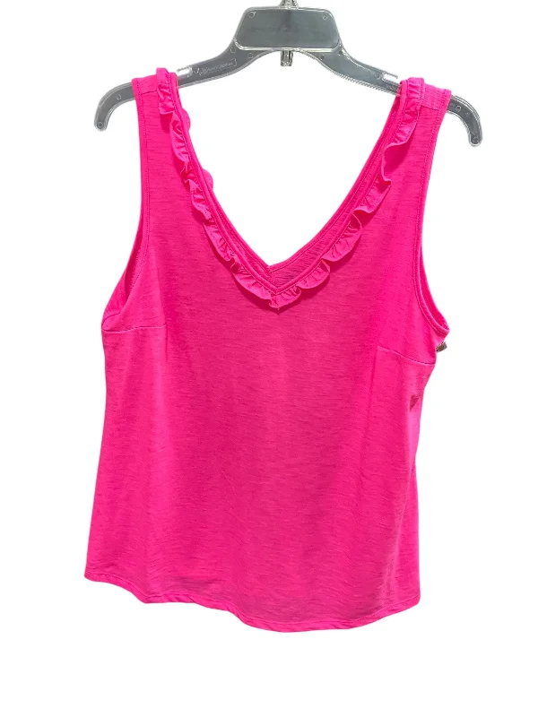 Women's Clothing For Outdoor Events Modern Romance Top Sleeveless Designer By Lilly Pulitzer In Pink