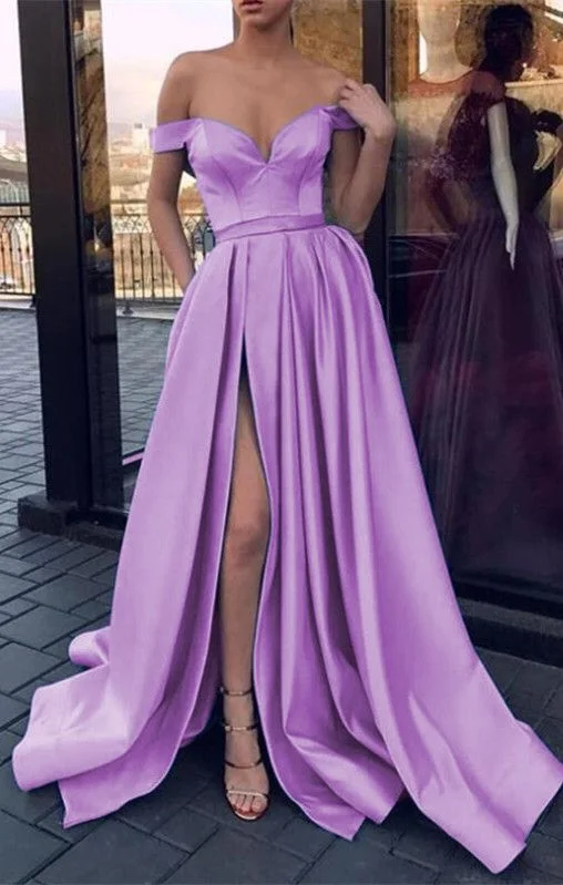 Women's Clothing Outfit Set Lightweight Fabric prom dress lilac,long prom dresses,long evening gown,sexy prom dresses cg5050