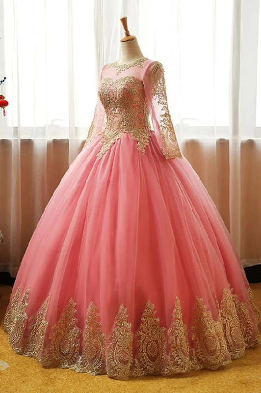 Women's Elegant Apparel Seasonal Trend ball gown prom dress pink    cg18958