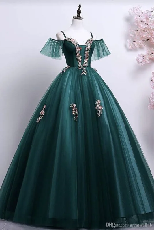 Women's Chic Apparel Feminine Allure Prom dress, formal dress, evening gown, green prom dress    cg18947