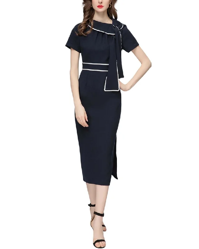 Women's Trendy Clothing Minimalist Office - Ready Style BURRYCO Midi Dress