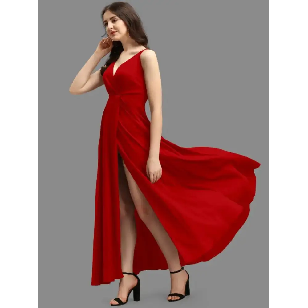 Affordable Fashion Clothing For Women Soft Textures Trendy Attractive Satin Dress for Women