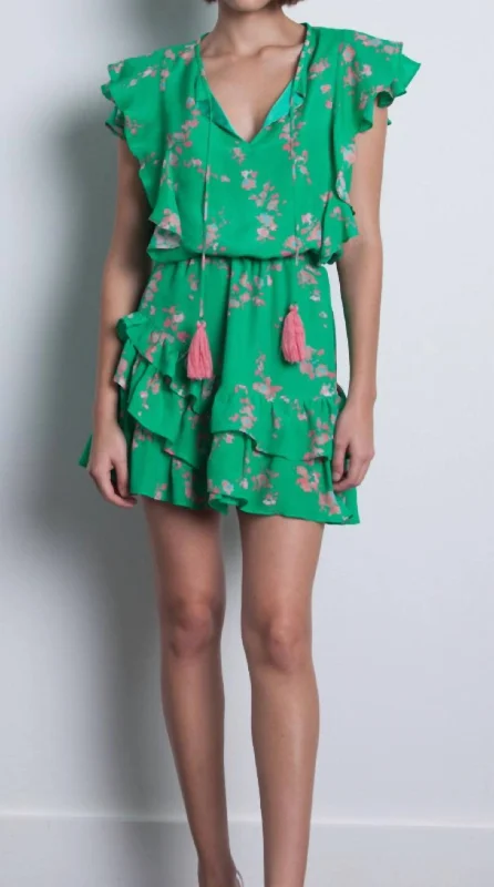 Casual Clothes For Women Effortless Comfort Rafa Print Mini Dress in Verde Water Floral