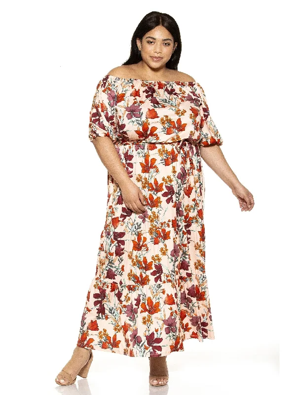 Women's Date Night Outfit Sophisticated Cut Harlow Maxi Dress - Plus Size