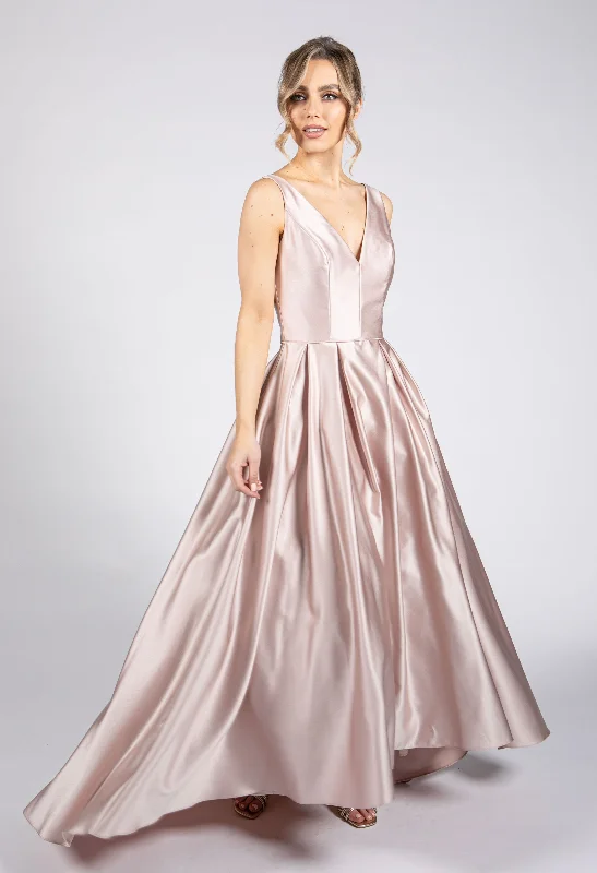 Women's Activewear Attire Effortless Style Satin Blush Ballgown