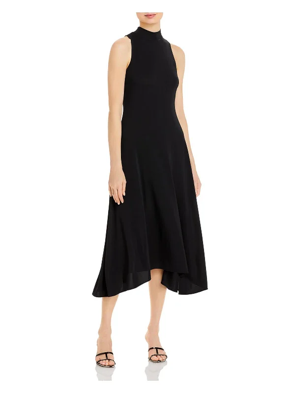 Women's Garments Luxury Comfort Womens Mock Neck Long Maxi Dress